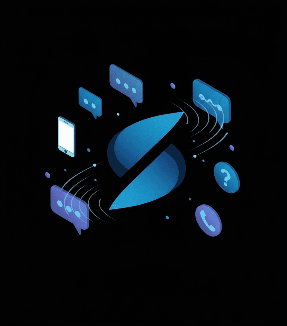 contact illustration dark